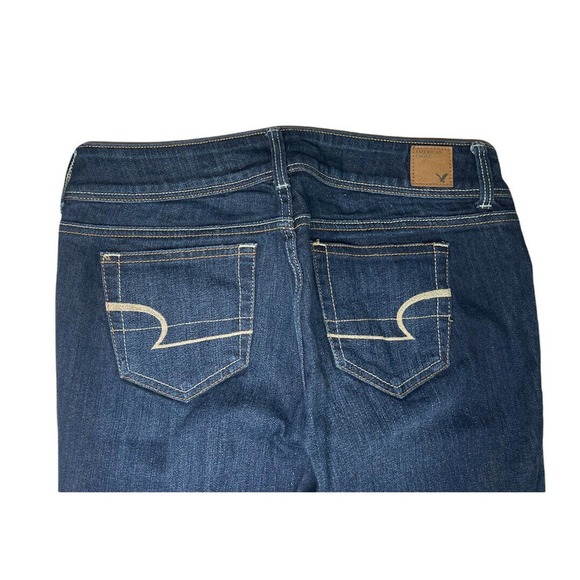 Womens American Eagle Stretch Slim Boot Bootcut Jeans Dark Wash Size 6 - Picture 7 of 8